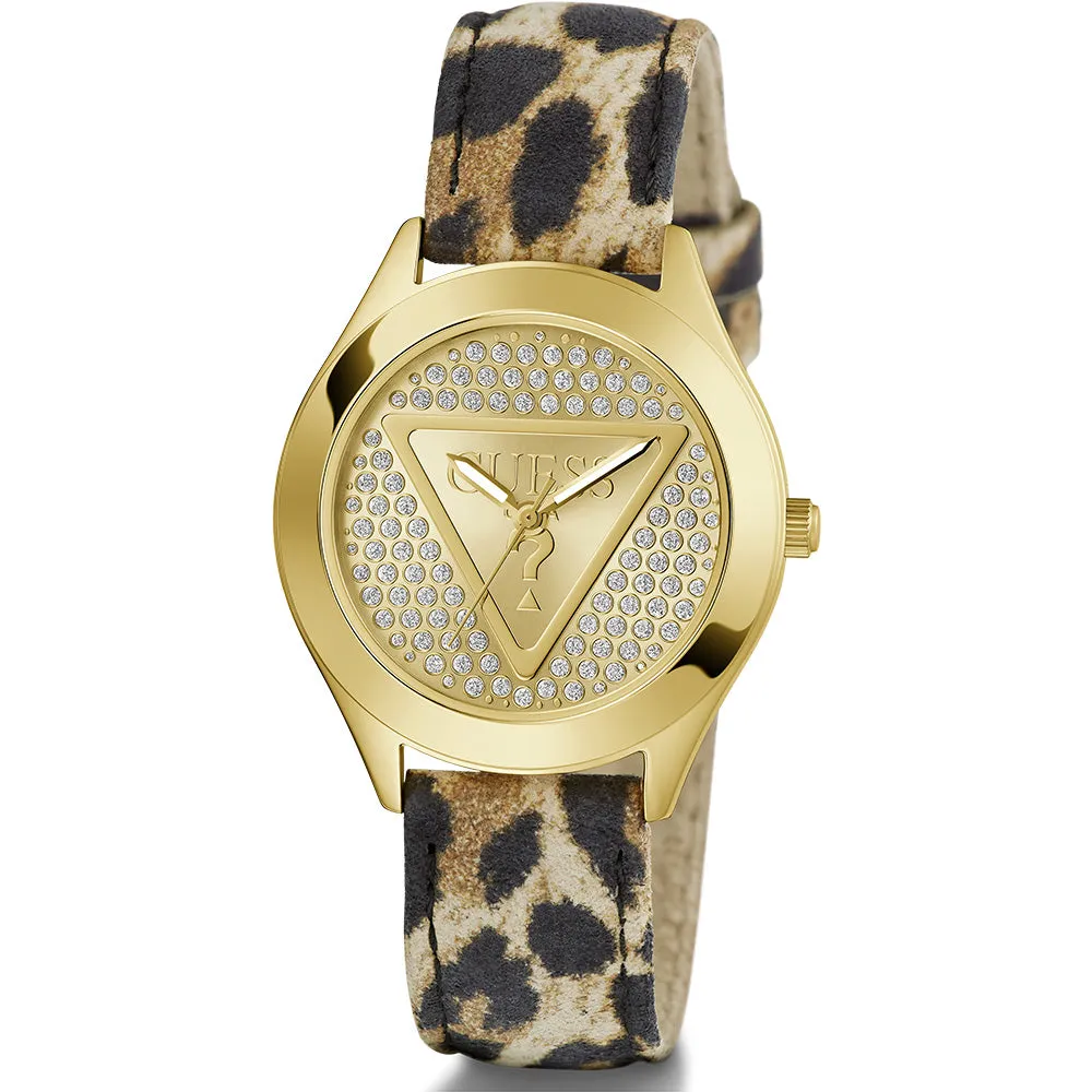 Montres pour femmes Guess Glitz Plaque GW0745L2