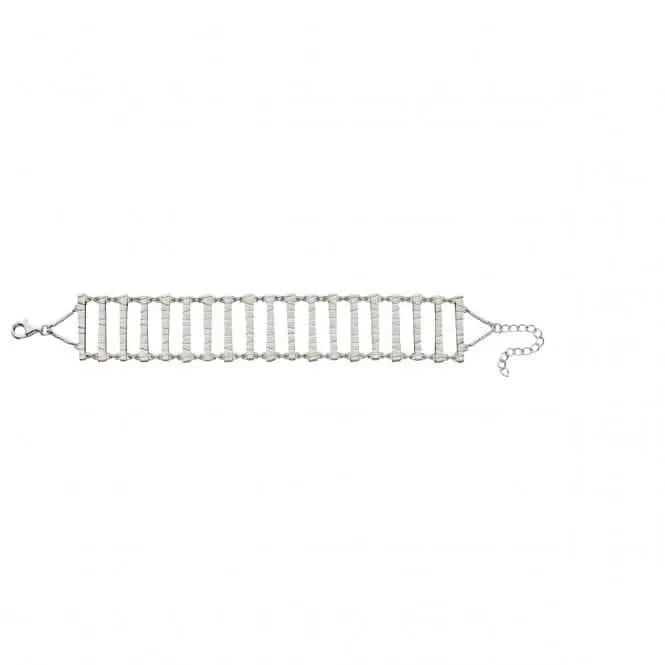 Bracelet en barre d'argent Elements avec finition givrée B5151 Beginnings Jewellery