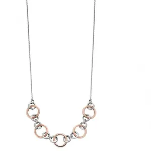 Collier Elements Silver Multi Link plaqué or rose N4294 Beginnings Jewellery