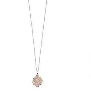 Pendentif en argent Elements avec motif d'ailes pavé de zirconium P4525C - Bijoux Beginnings