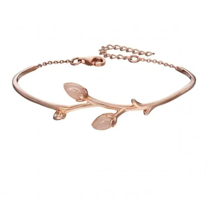 Éléments Bracelet Bouton de Rose en Plaque Or Rose Argenté B5012P Bijoux Beginnings