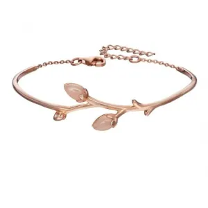Éléments Bracelet Bouton de Rose en Plaque Or Rose Argenté B5012P Bijoux Beginnings