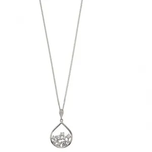 Pendentif en zircone argenté dispersé Elements P4673C - Bijouterie Beginnings
