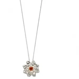 Éléments Pendentif Rose Or Fleur de Chrysanthème Argent P4670 Bijoux Beginnings