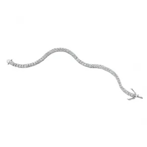 Bracelet de style tennis en argent avec CZ carré B3177CZ362 de Beginnings Jewellery