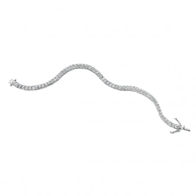 Bracelet de style tennis en argent avec CZ carré B3177CZ362 de Beginnings Jewellery