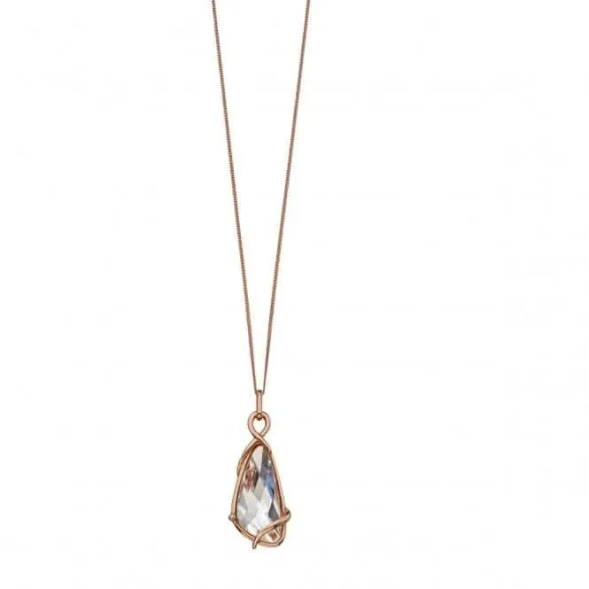 Pendentif en forme d'aile en cristal Swarovski argenté P4533C - Bijoux Beginnings