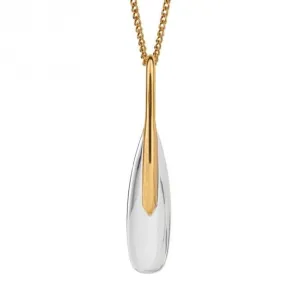 Pendentif allongé plaqué or P5233 Beginnings Jewellery