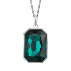 Pendentif en Cristal Vert Émeraude P5241G - Bijoux Beginnings