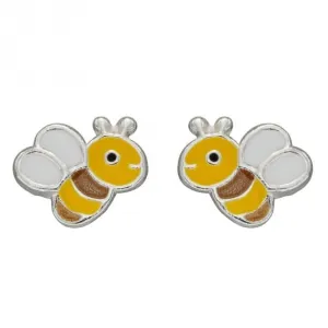 Boucles d'oreilles à clous Abeille en émail A2076 Bijoux Beginnings