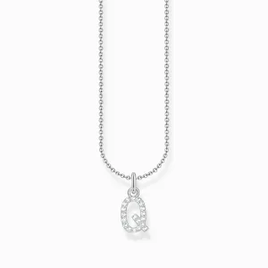 Essentials Collier en Argent Sterling avec Zirconia Lettre Q KE2255-051-14-L45V Thomas Sabo Colliers