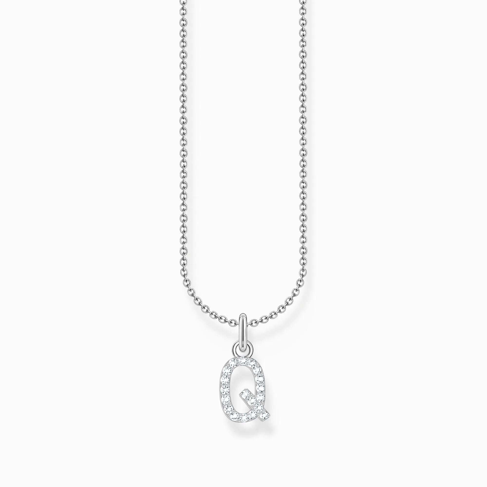 Essentials Collier en Argent Sterling avec Zirconia Lettre Q KE2255-051-14-L45V Thomas Sabo Colliers