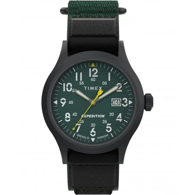 Montre Expedition Scout à bracelet en tissu vert TW4B29700