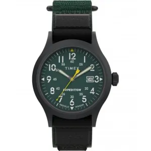 Montre Expedition Scout à bracelet en tissu vert TW4B29700