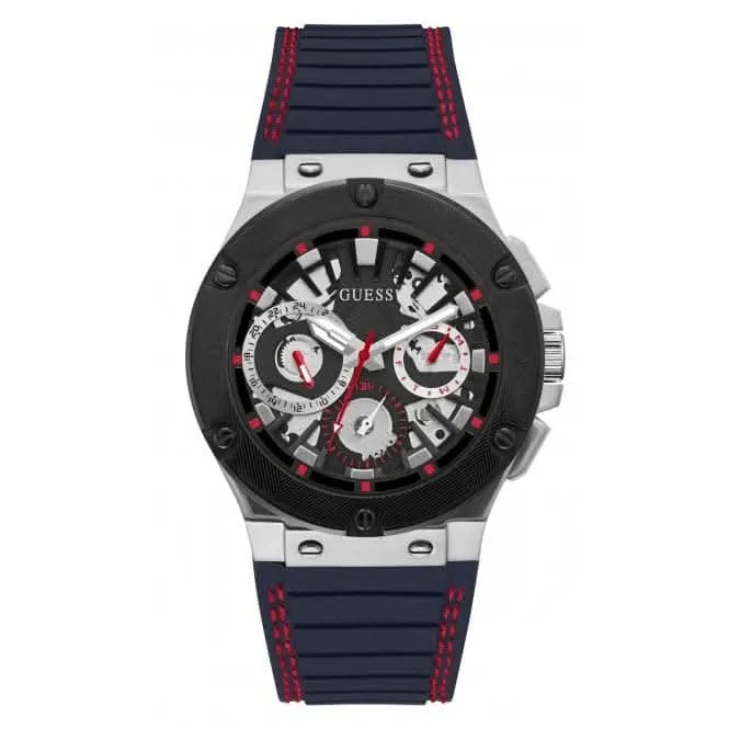 Montre en silicone argentée pour homme Circuit GW0487G1