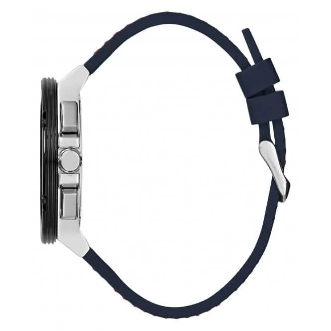 Montre en silicone argentée pour homme Circuit GW0487G1