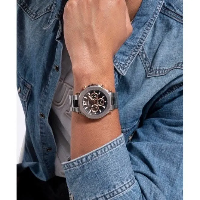 Montre Gents Edge en acier inoxydable argentée GW0539G1