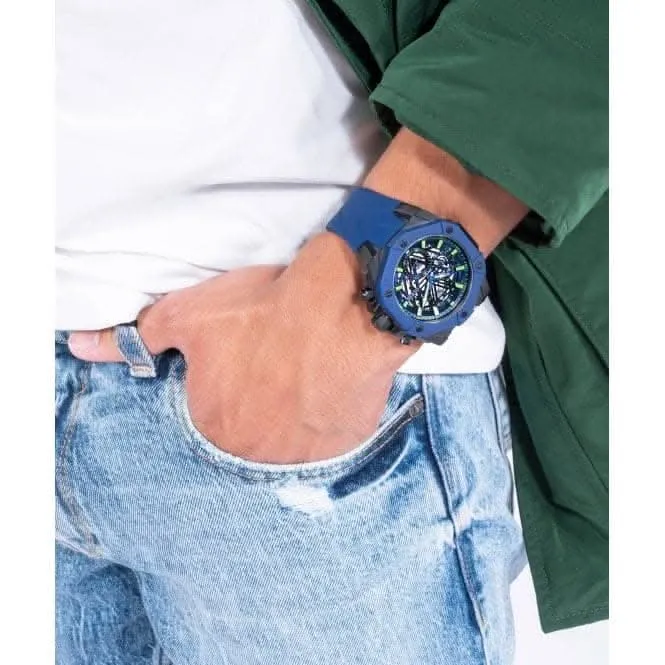 Montre pour Hommes en Acier Inoxydable Bleu GW0579G3