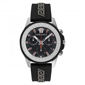Montre Greca Act en Acier Inoxydable Noir pour Homme VE3J00222