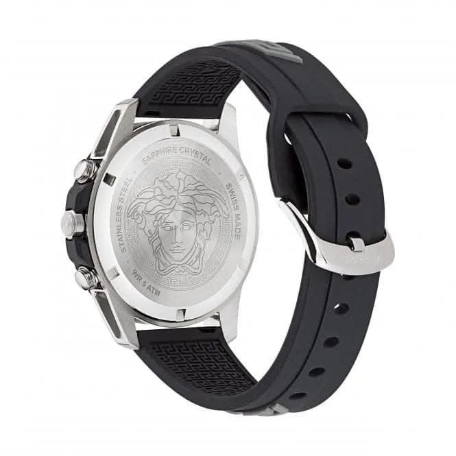 Montre Greca Act en Acier Inoxydable Noir pour Homme VE3J00222