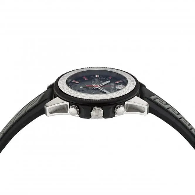 Montre Greca Act en Acier Inoxydable Noir pour Homme VE3J00222