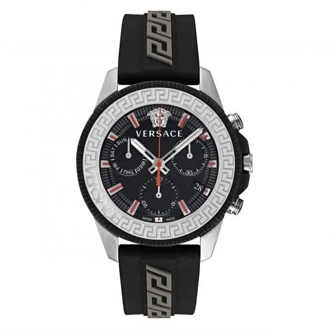 Montre Greca Act en Acier Inoxydable Noir pour Homme VE3J00222
