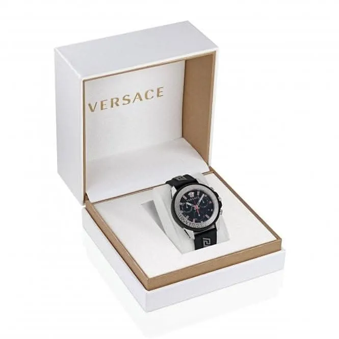 Montre Greca Act en Acier Inoxydable Noir pour Homme VE3J00222