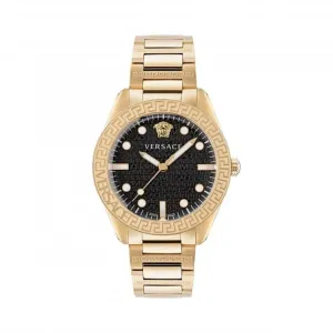 Montre Gents Greca Dôme Ton Or Noir VE2T00522