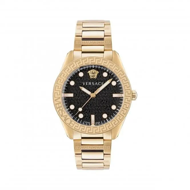 Montre Gents Greca Dôme Ton Or Noir VE2T00522