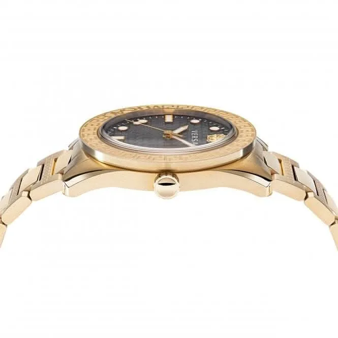 Montre Gents Greca Dôme Ton Or Noir VE2T00522