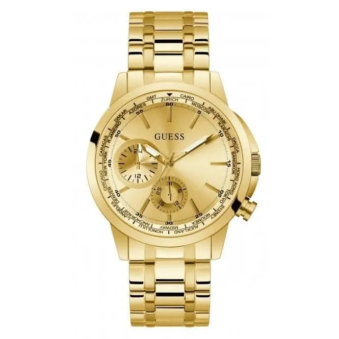 Montre pour Hommes en Acier Inoxydable avec Finition Or GW0490G2