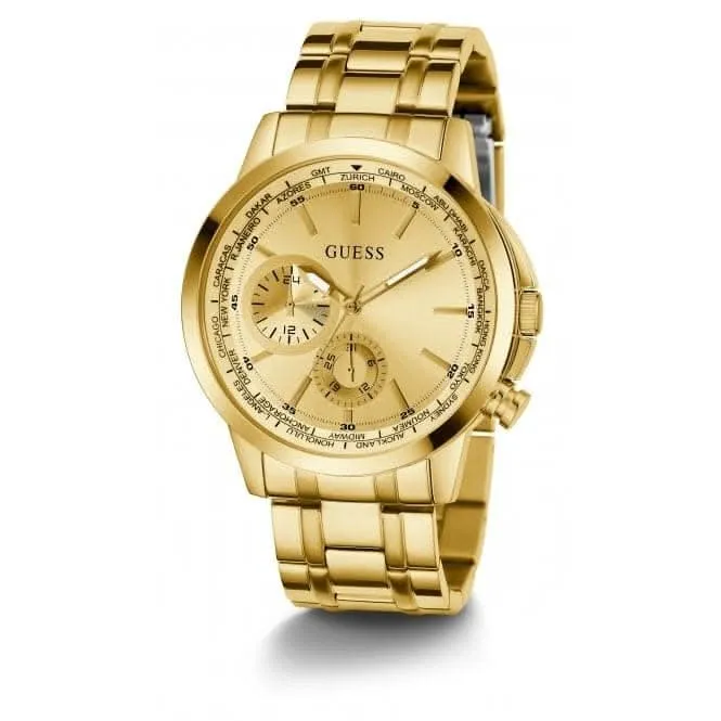 Montre pour Hommes en Acier Inoxydable avec Finition Or GW0490G2