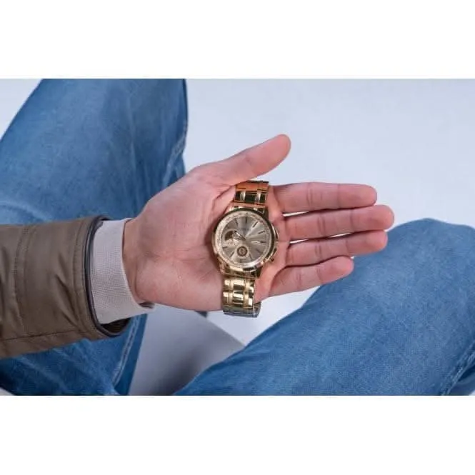 Montre pour Hommes en Acier Inoxydable avec Finition Or GW0490G2