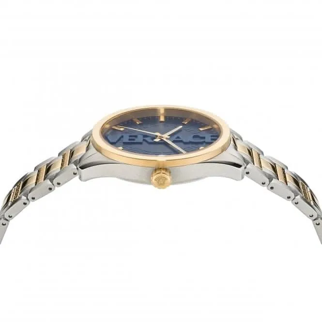 Montre Homme V-Vertical en Acier Inoxydable Bleu VE3H00422