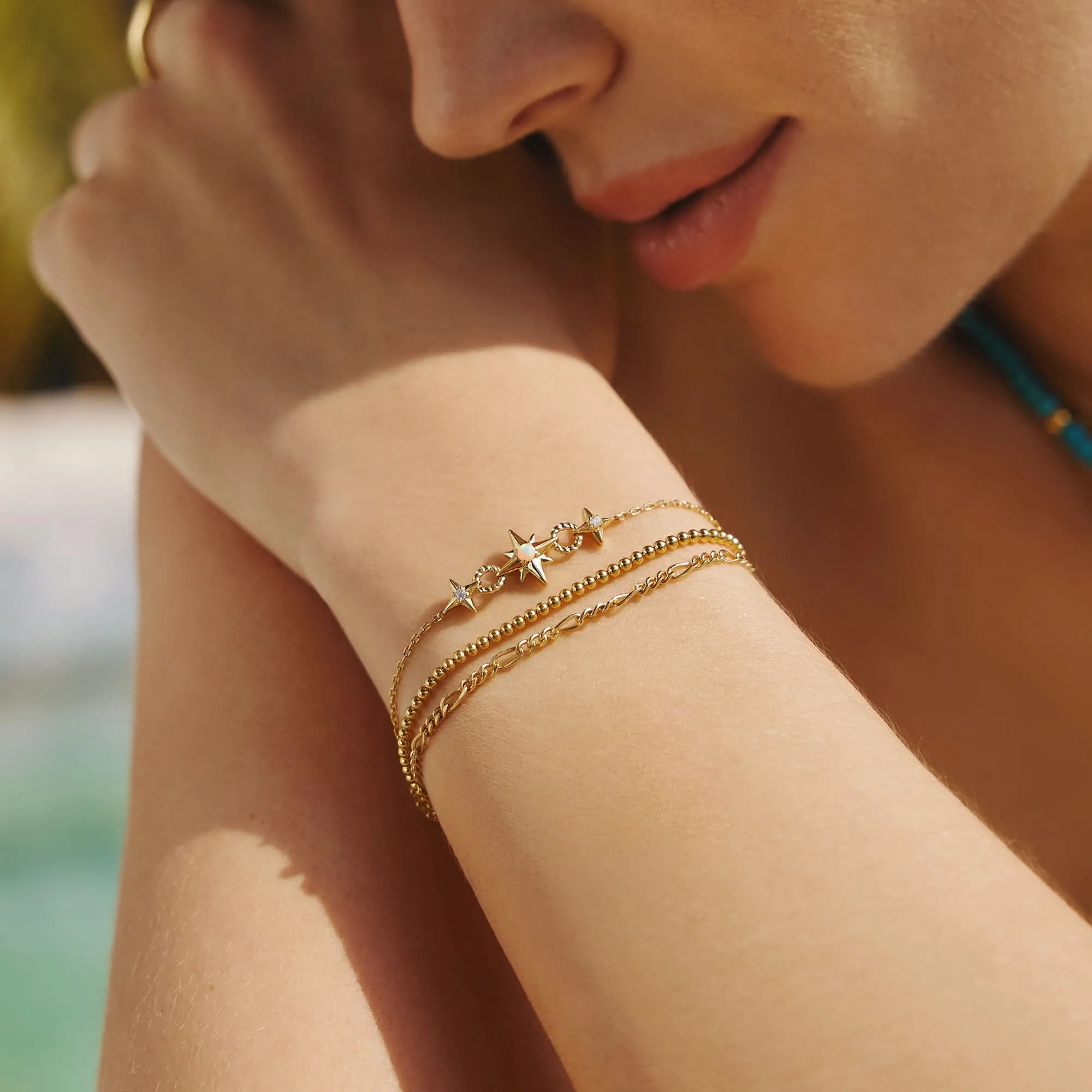 Bracelet en or perlé B063-03G Ania Haie Jewellery