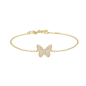 Bracelet Pavé Papillon Doré B064-02G Ania Haie Jewellery