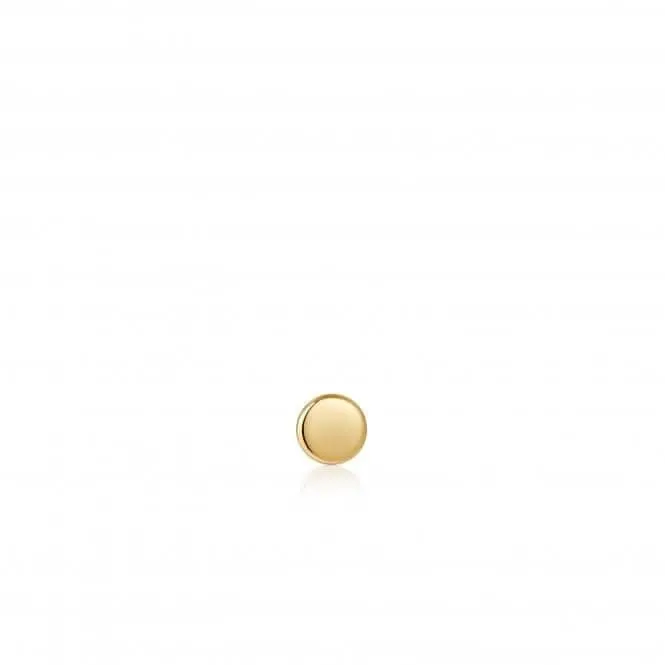 Boucle d'oreille simple Barbell Disque Or E035-04G Ania Haie Jewellery