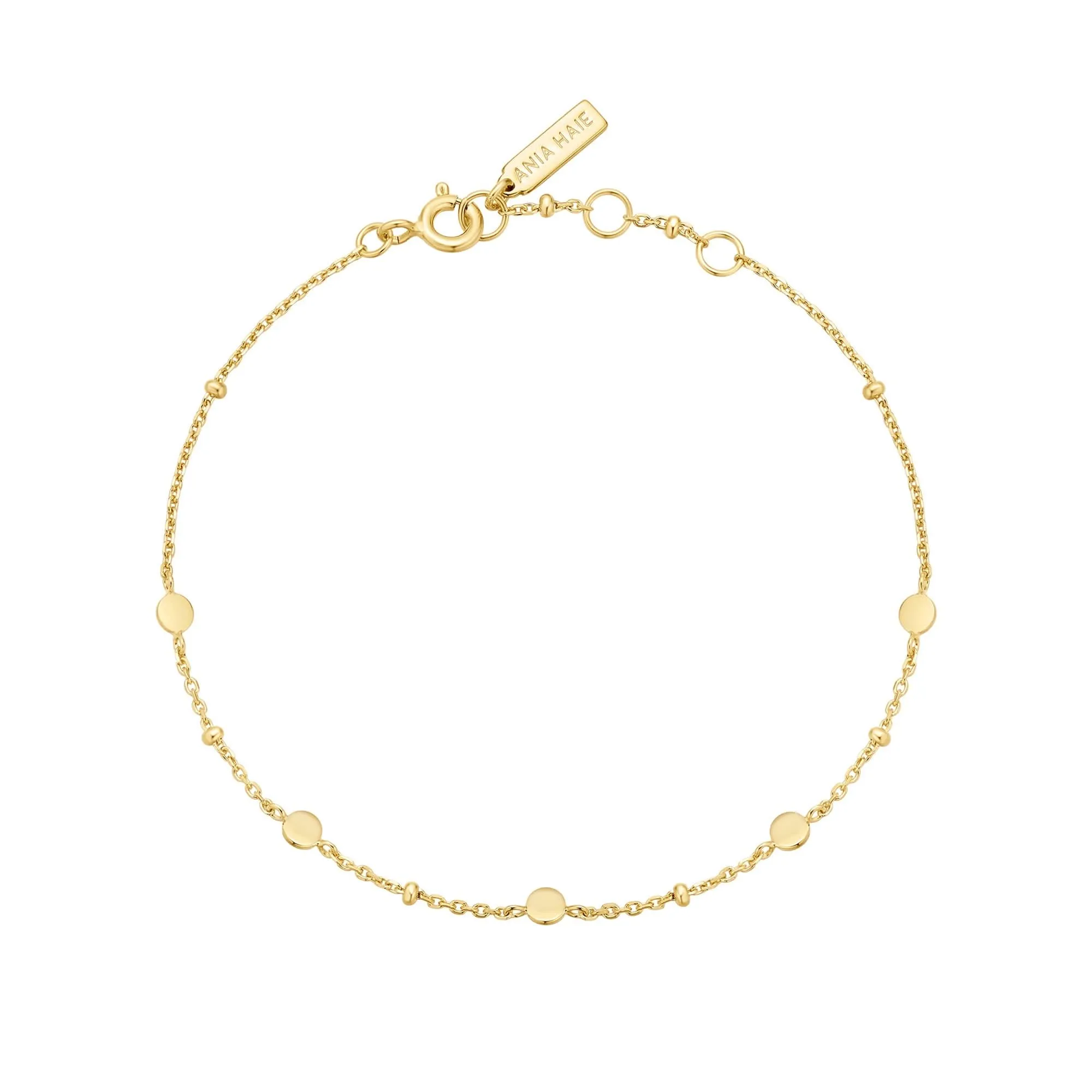 Bracelet Station Disque Or B063-01G Ania Haie Bijoux