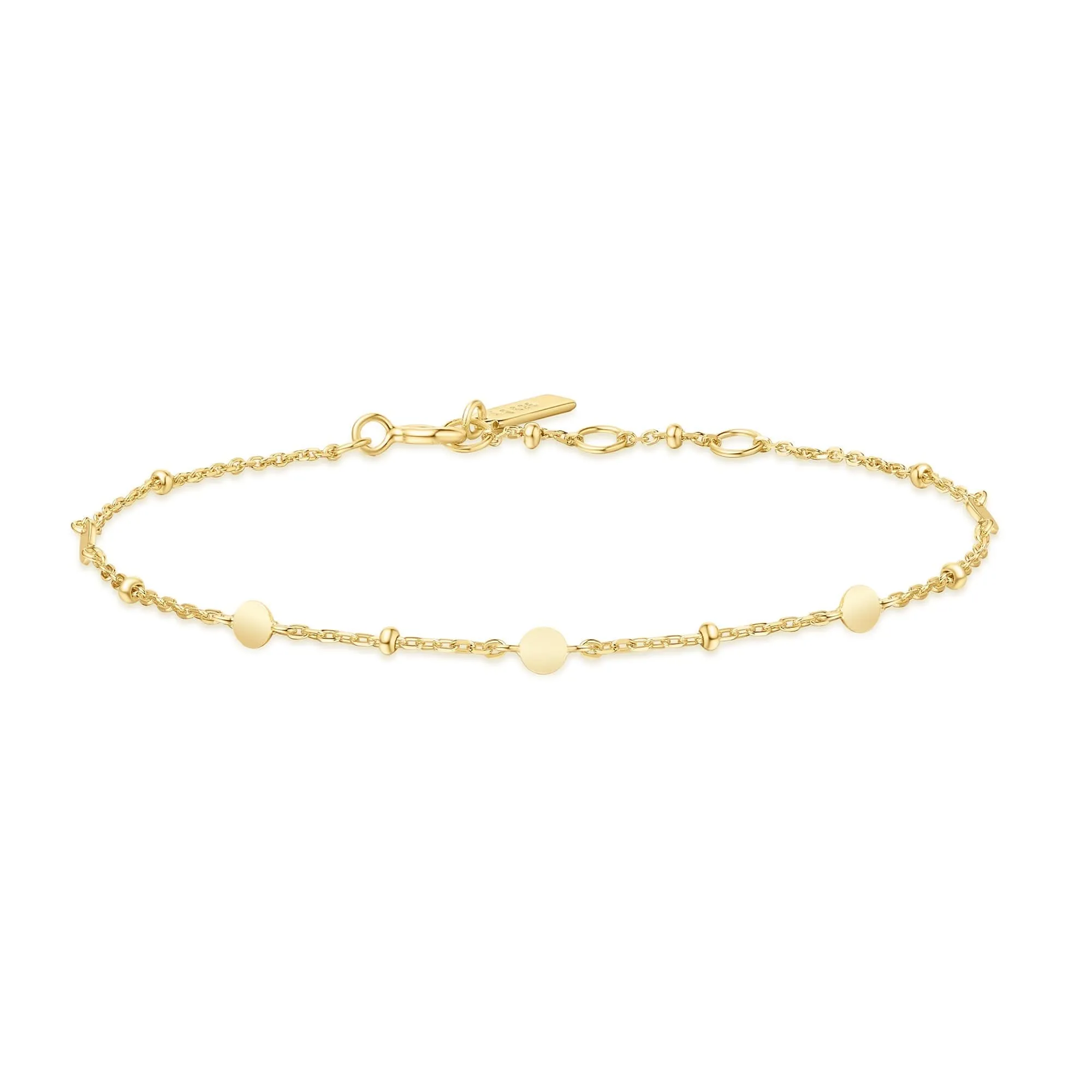 Bracelet Station Disque Or B063-01G Ania Haie Bijoux