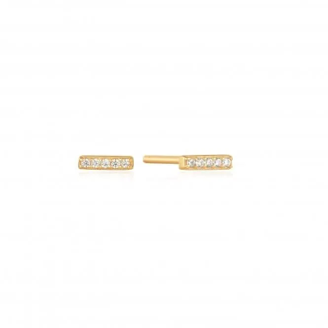 Boucles d'oreilles à clous Gold Glam Bar E037-01G Ania Haie Jewellery