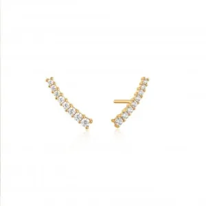 Boucles d'oreilles à clous Gold Glam Crawler E037-03G Ania Haie Jewellery