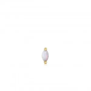 Boucle d'oreille barbell marquise en opale dorée Kyoto E035-12G Ania Haie Jewellery