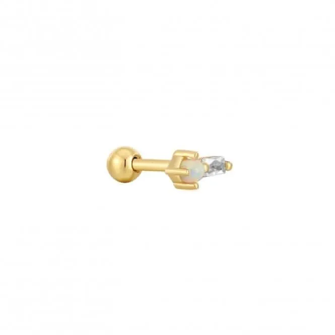 Barbelique Simple en Or Kyoto Opale Étincelante E047-03G Ania Haie Joaillerie