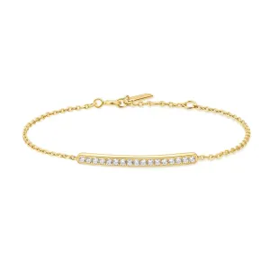 Bracelet Bar Pavé Or B062-02G Ania Haie Bijoux