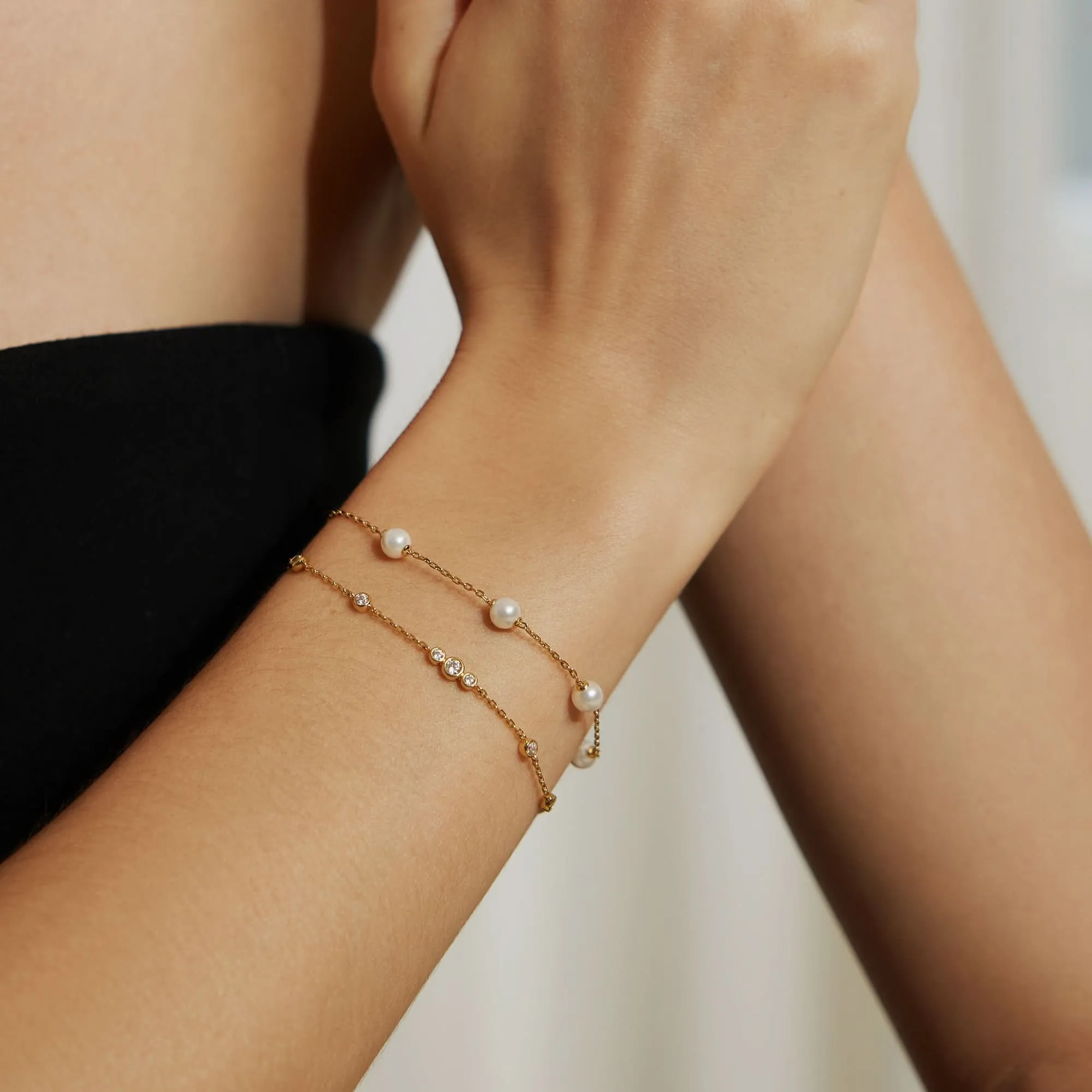 Bracelet Station Perle Dorée B065-01G Ania Haie Bijoux