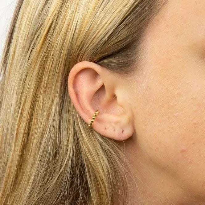 Boucles d'oreille à bille plaquées or C167 Débuts Bijoux