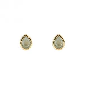 Boucles d'oreilles en aigue-marine de mars plaquées or E6204 Beginnings Jewellery