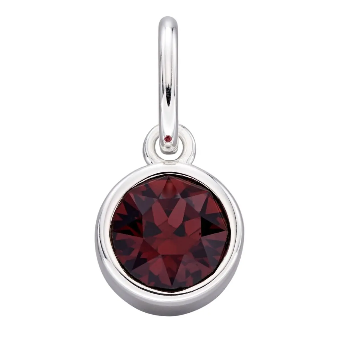 Pendentif en Cristal Swarovski Bordeaux Plaqué Or P1578 - Bijoux Beginnings