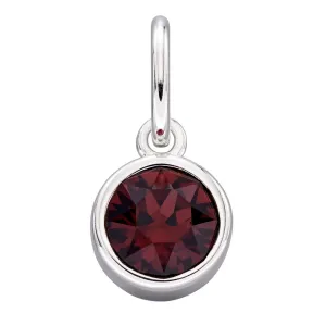 Pendentif en Cristal Swarovski Bordeaux Plaqué Or P1578 - Bijoux Beginnings