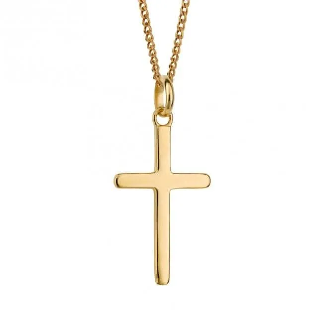 Pendentif Croix plaqué or P5270 - Bijoux Beginnings